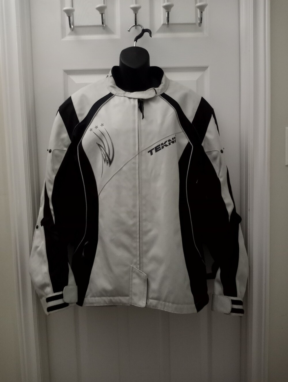 TEKNIC Plus Size Motorcycle Jacket With Elbow Pads And Spine Protector